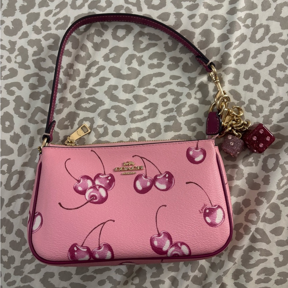 Coach pink cherry bag 🍒